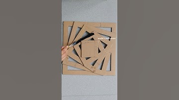 Diy Wall Hanging | Cardboard Wall Hanging #shorts #cardboardcraft #wallhanging