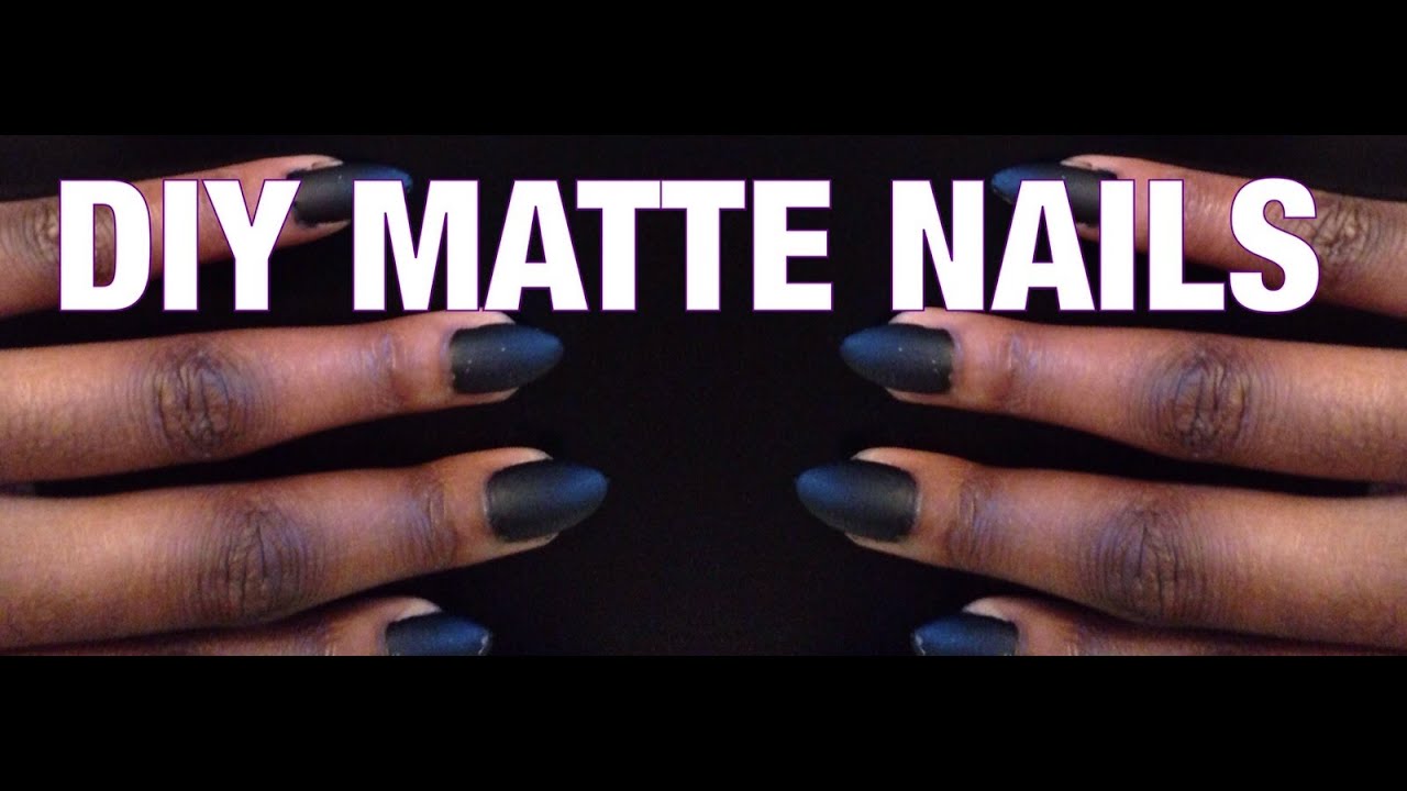 DIY MATTE PRESS ON NAILS  | Easy press on nails.