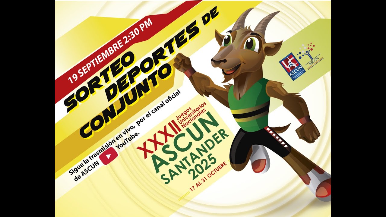 Sorteo de grupos de los JUEGOS UNIVERSITARIOS NACIONALES de ASCUN