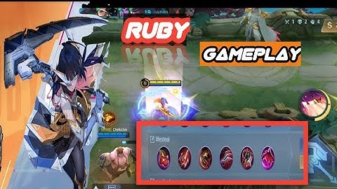 RUBY BEST BUILD / RUBY RED BUILD / MOBILE LEGENDS / FULL LIFESTEAL ITEM