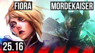 FIORA vs MORDEKAISER (TOP) | KR Diamond | 25.16