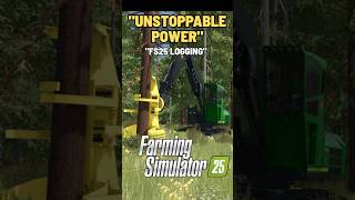 Satisfying John Deere Log Power! | Farming Simulator 25 #shorts #farmingsimulator25 #fs25