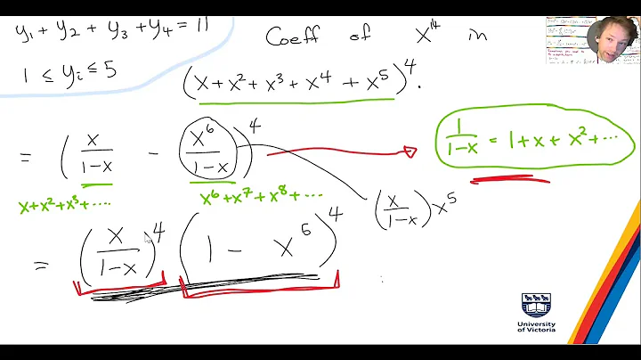 Generating Functions + Counting. MATH 222, Discrete and Combinatorial Math, University of Victoria.