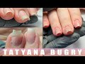 Transformation On CURLED In Nails | How to Correct Problematic Nails | Russian, Efile Manicure