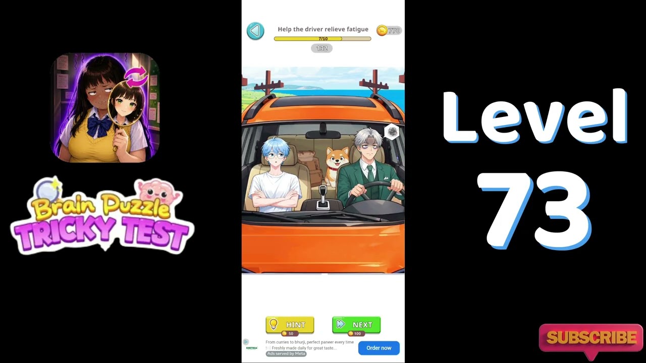 🧠 Brain Puzzle Tricky Test Level 73 Walkthrough | Brain Puzzle