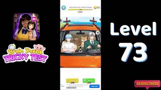 🧠 Brain Puzzle Tricky Test Level 73 Walkthrough | Brain Puzzle Tricky Test Solutionguruji