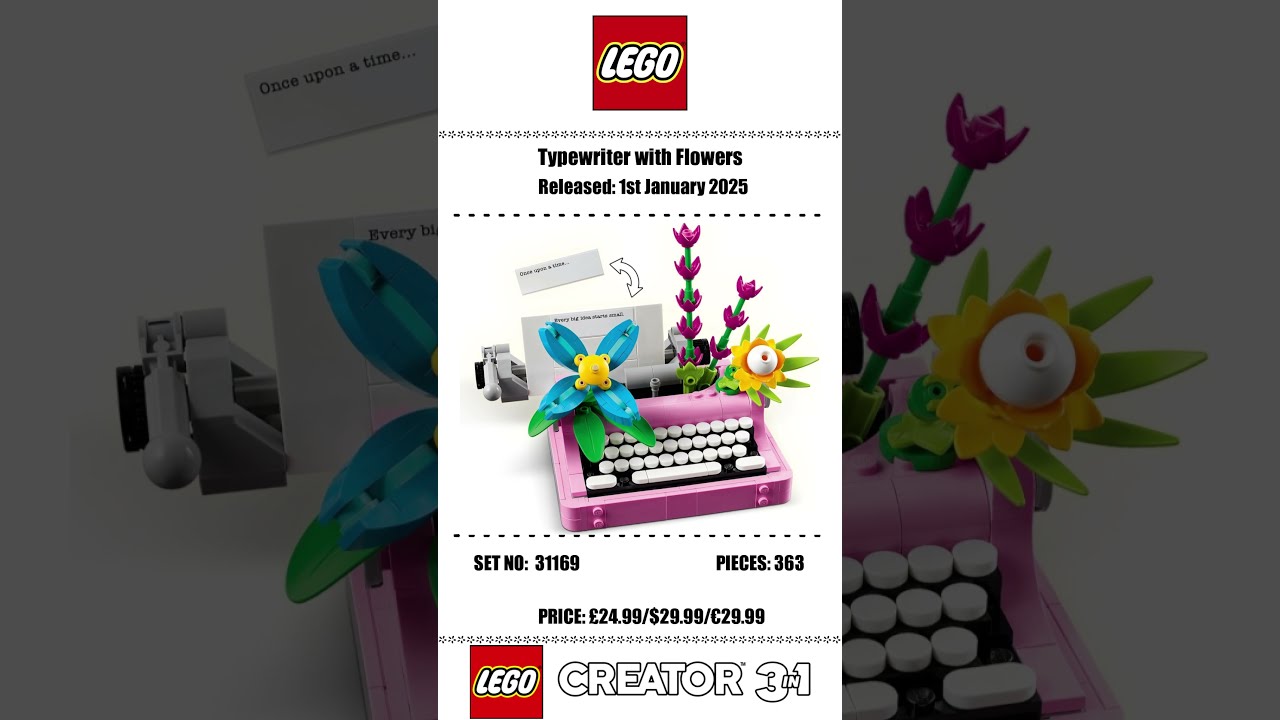 書 30 Typewriter with Flowers 31169 | Creator 3-in-1 | Buy online