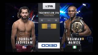 Усман vs Масвидаль 1 бой ( UFC 251)