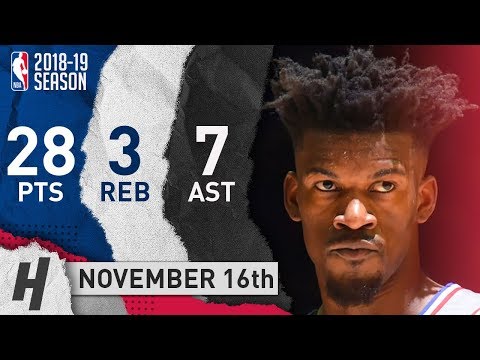 Jimmy Butler Full Highlights 76ers vs Jazz 2018.11.16 - 28 Pts, 7 Ast, 3 Reb, TAKING OVER!!