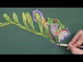 Enchanted Encounter - Full, Frog Soft Pastel Painting