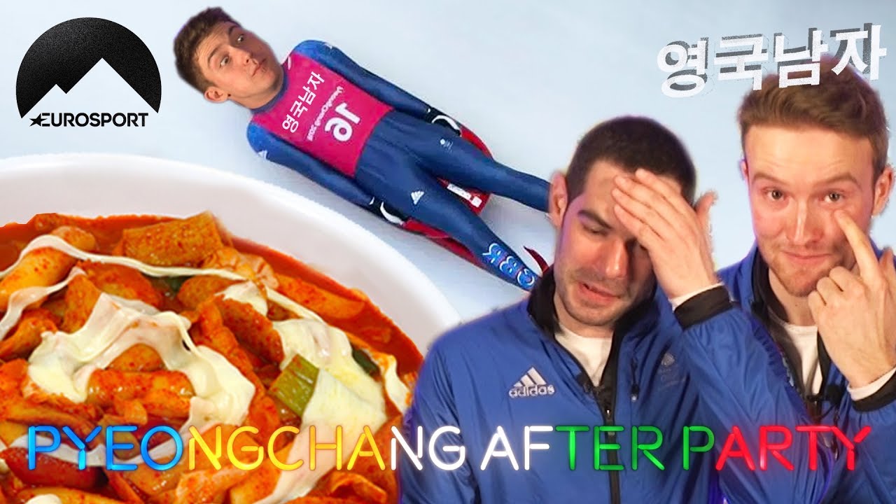죠스 vs 엽기 떡볶이를 도전해본 영국 올림픽 국가대표팀!!