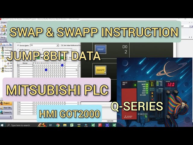 合馬公式アカウント2PLEATS PLEASE GX Works2 : SWAP & SWAPP(8bit data jump)Instruction
