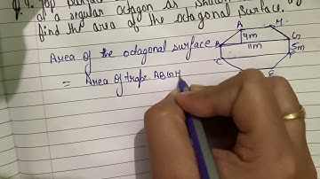 Top surface of a raised platform is in  the shape of a rectangular octagon || class 8th ex 11.2 Q 9