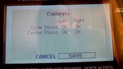 Spektrum DX6 Calibration