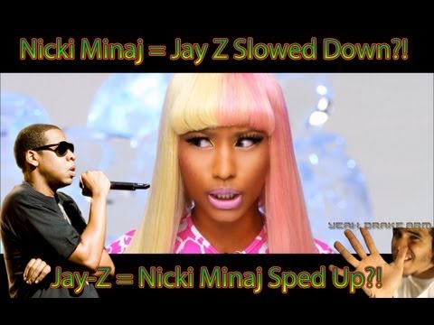 Nicki Minaj Slowed Down Is Jay-Z?! Jay-Z Sped Up Is Nicki Minaj?! ILLUMINATI?!  (Drake Arm) Reaction