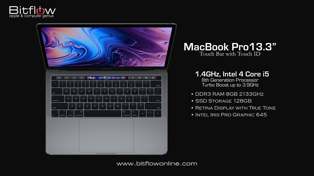 MacBook Pro Quad Core i5, 1.4GHz, 8GB, 128GB, Retina 13.3", 2019
