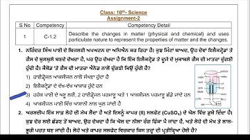 10th Class Science|Assignment No.2 Solution|CEP 2025|Competency enhancement program|