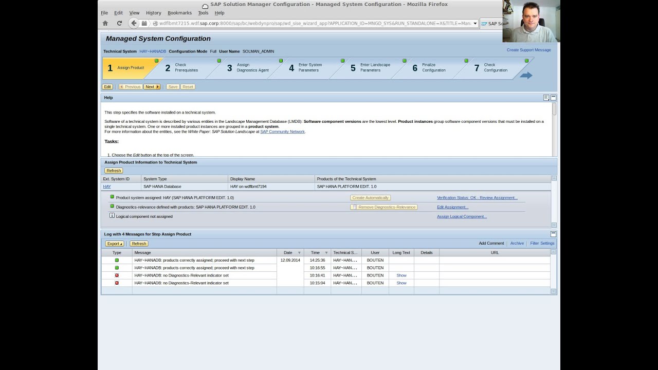 SAP Solution Manager 7.1 sp12 setup steps for SAP HANA
