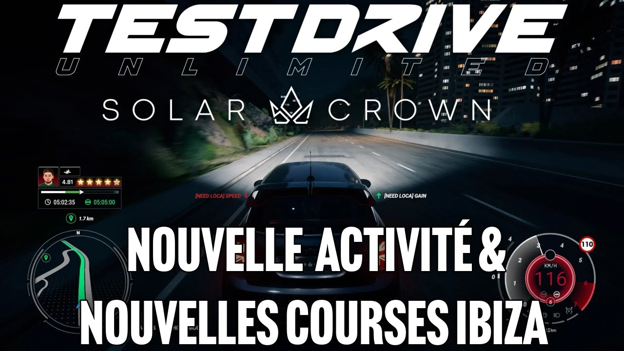TDU SOLAR CROWN | GAMEPLAY TAXI & NOUVELLES COURSES SUR IBIZA