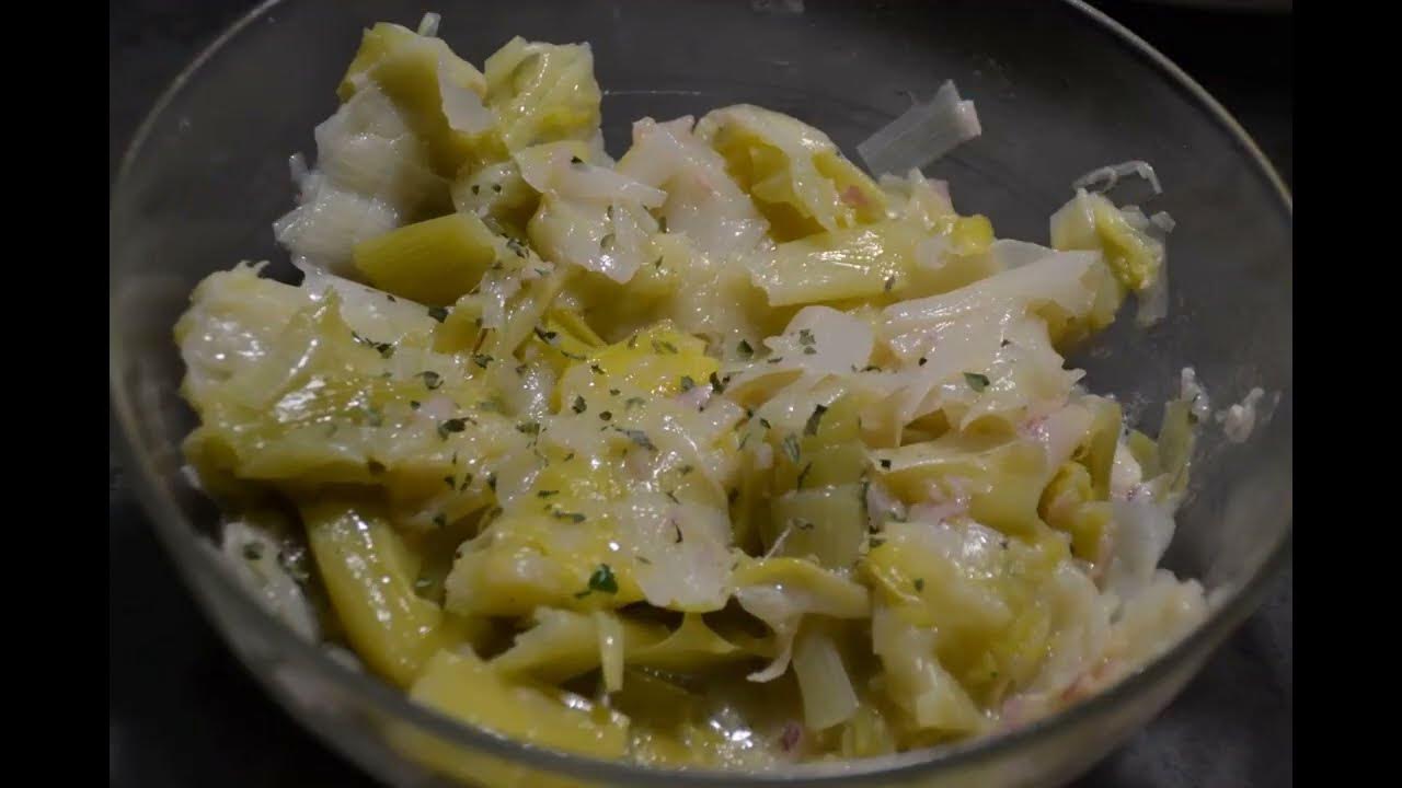 Salade poireaux vinaigrette recette cookeo - YouTube