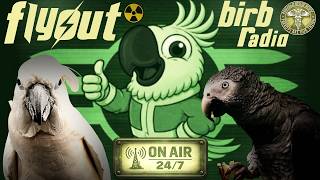 Flyout Birb Radio ☢️ Fallout-Universe Inspired 📡 24/7 Musical Comfort TV for Your Bird Room 🦜📻