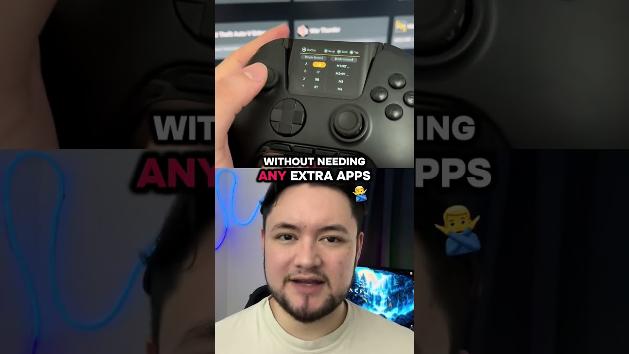 Контроллер Manba One со встроенным дисплеем для настройки кнопок, макросов и т. д.