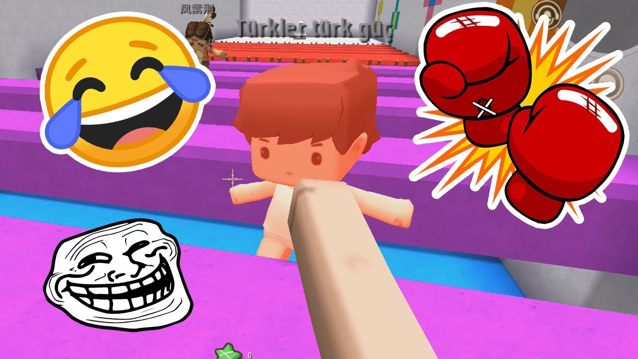 😂Parkour a PUÑETAZOS😂 Diversión y trolleos en 🌷MiniWorld🌷