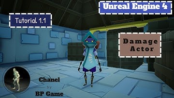 UNREAL ENGINE 4 - "КУРС ДЛЯ НОВИЧКОВ" (Урок 1.1 - Нанесение урона персонажу, Damage actor)