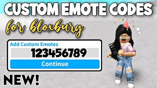 Custom Emote Codes / IDs In Bloxburg Roblox | Aesthetic Bloxburg Emote Codes (NEW SECRET CODES 2024)