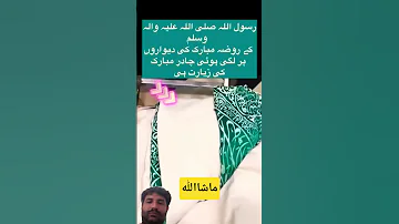 رسول اللہ صلی اللہ علیہ وسلم کے روضہ مبارک سے لے کے دیوار کے Foryou Plzviralvideo Plzsubscribe 