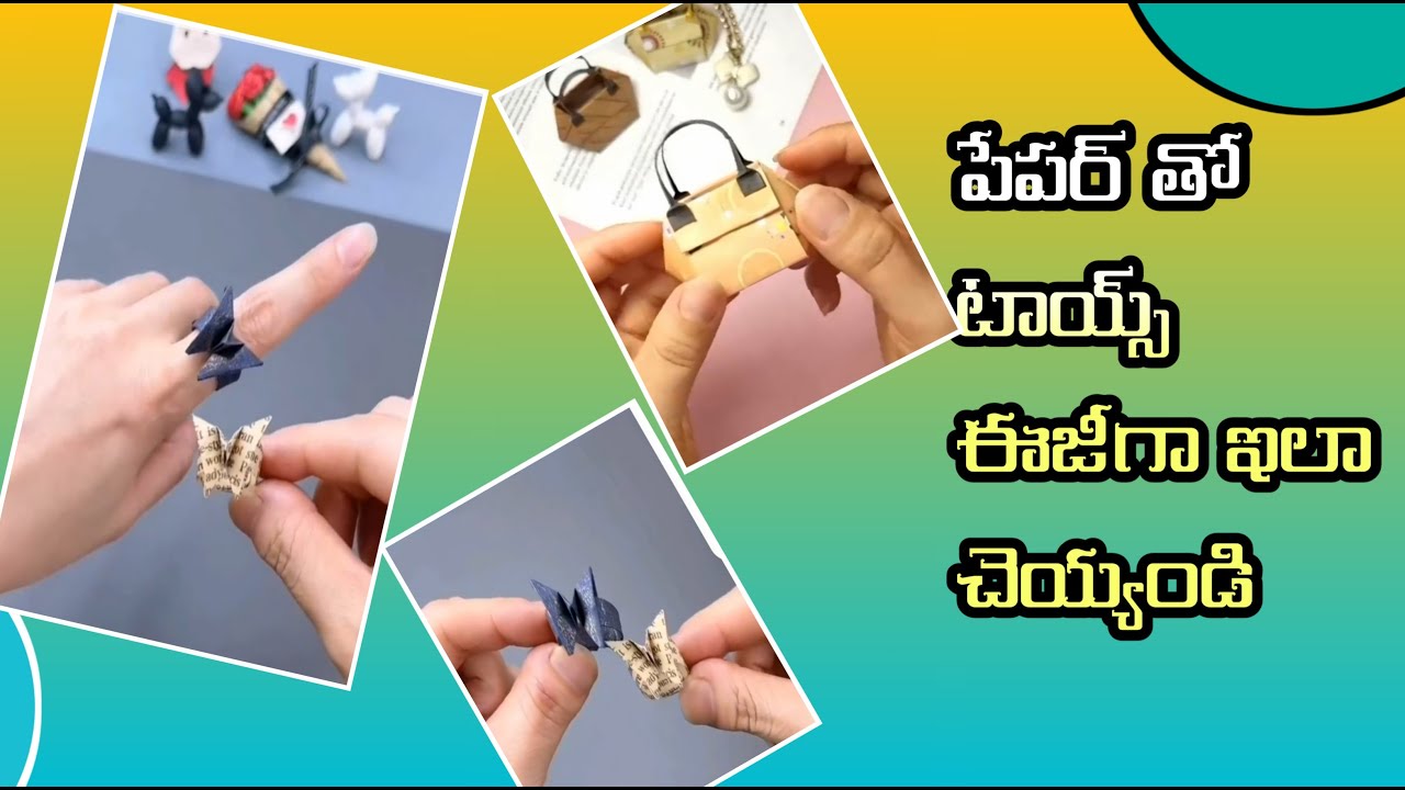 How to make a paper toys easily | paper craft - YouTube