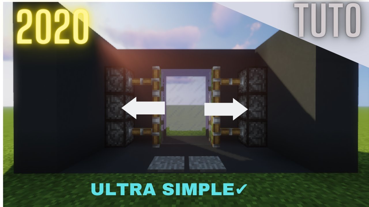 TUTO | COMMENT CONSTRUIRE UNE PORTE AUTOMATIQUE SUR MINECRAFT!ULTRA