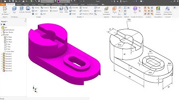 Autodesk Inventor Tutorial for beginners exercise 8