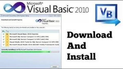 How To Download and Install Visual basic 2010