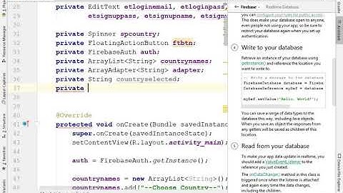 Firebase Lecture 3 - Realtime Database