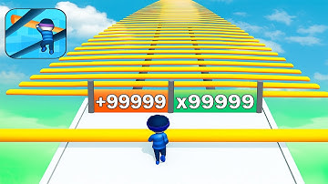 New Satisfying Mobile Games Roof Rails Top TikTok Gameplay (Android, iOS) Walkthrough All Levels