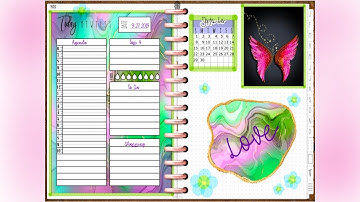 Goodnotes Daily spread plus Procreate image!