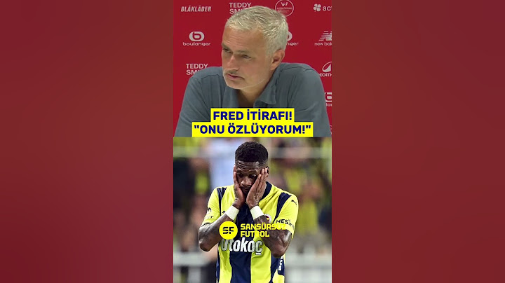 José Mourinho: "Fred'i çok özlüyorum." #Fenerbahçe