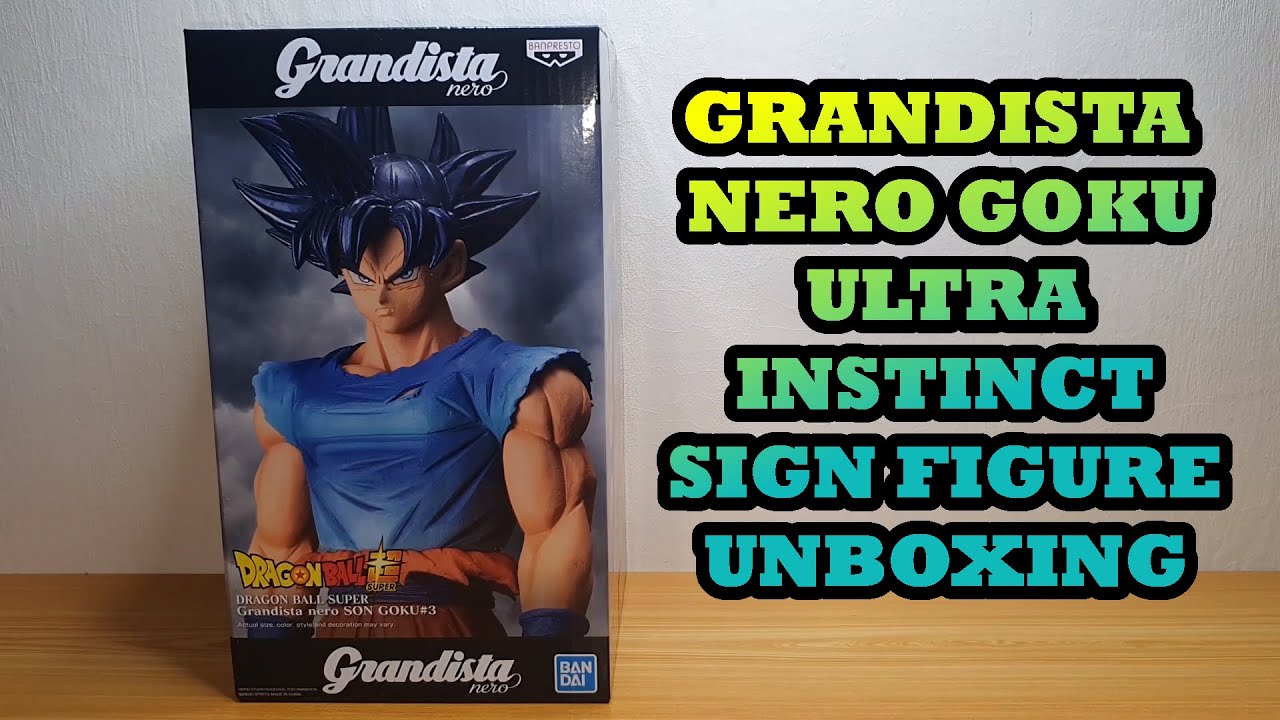 GRANDISTA NERO GOKU ULTRA INSTINCT SIGN FIGURE UNBOXING TAGALOG