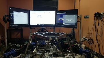 6dof motion platform test sequence - AMC1280USB & Teknic Clearpath servos