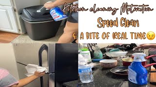 Kitchen Speed Cleaning 🧽 | Bite of Real Time(time stamped) Cleaning |