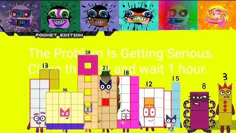 Minecraft PE Kill Screen With 8 Numberblocks Characters and 6 Klasky Csupo Effects