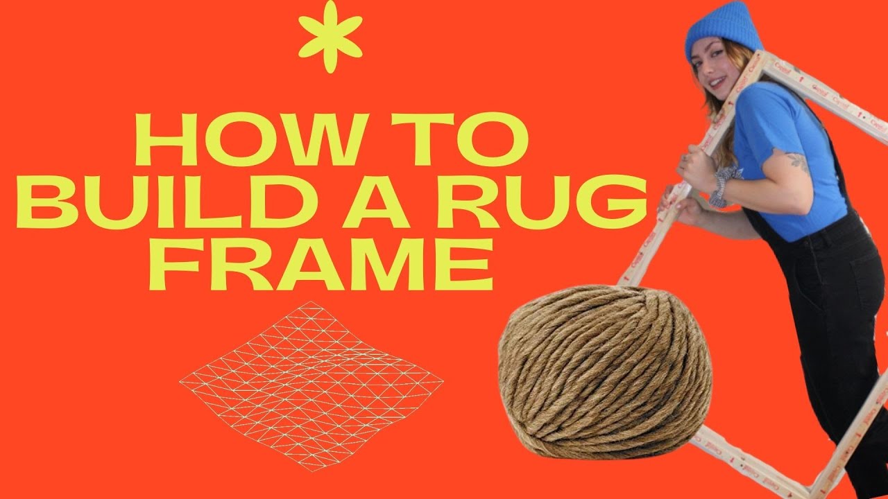 How to build a Punch Needle Rug Frame *SUPER EASY DIY* - YouTube