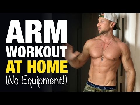 Arm Workout At Home For Bigger Biceps & Triceps (NO EQUIPMENT!)