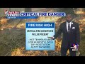 Gusty southerly winds with isolated mountain storms across Utah