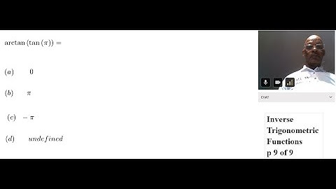 Pre-Calculus Course p 18 Inverse Trig Functions (evaluate)