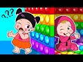 Colorful Squid Game Pop It Baby &amp; Sister Part 2! Funny Cartoon Episodes
