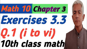 Math 10 | chapter 3 | ex 3.3 Q.1 @KhalidMehmood-sp2ql