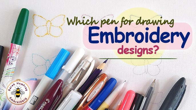 How To Use A Water Erasable Pen for Quilting and Embroidery 