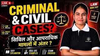 Difference between Civil and Criminal Cases ?